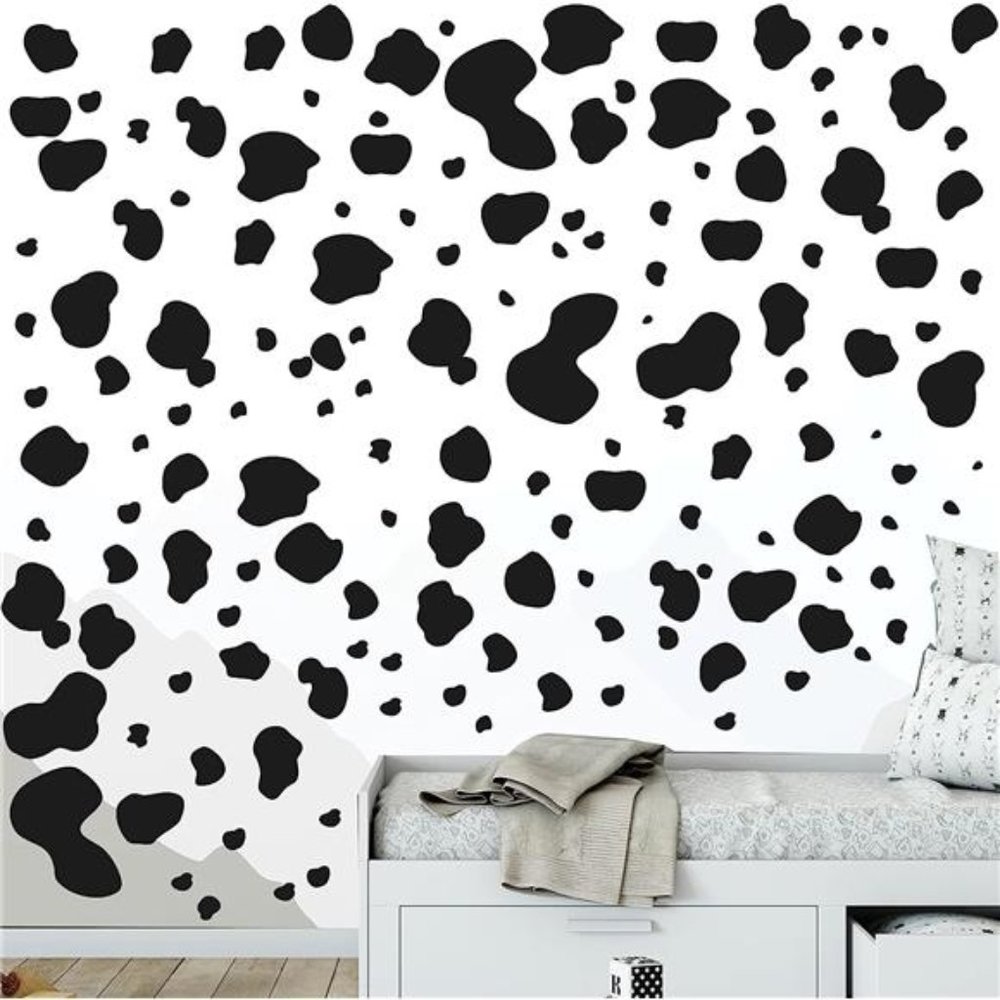 184 Pieces Cow Print Stickers Adhesive Cow Stickers Cow Print Vinyl Wall Art